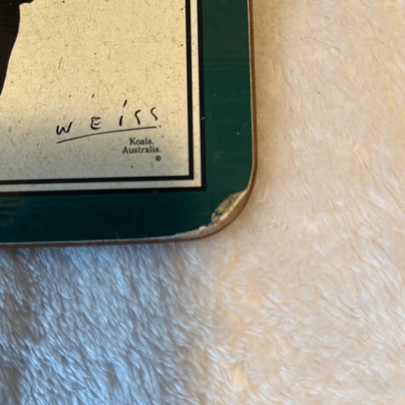 5 WEISS ART AUSTRALIA FAUNA CORK BACKED COASTERS JASON PRODUCTS LTD. - Picture 4 of 5